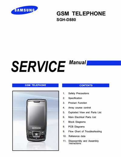 Samsung SGH-D880 Service Manual GSM Telephone Dual Sim - Part 1/2 [6.252Kb] Pag.84